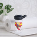 Buscar chica del super héroe agua botellas Superchica