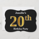 Buscar 20th birthday invitaciones Simple
