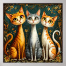 Buscar gatos coloridos posters Adorable