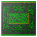 Buscar dragón verde azulejos Mosaico