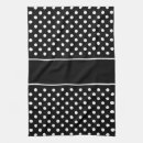 Buscar lunar blanco y negro paños de cocina Gris