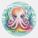 Buscar pulpo del bebé pegatinas Ducha de bebé