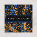 Buscar pintura la salpicadura de tarjetas de visita Amarillo