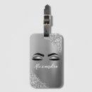 Buscar plata brillante etiquetas para maletas Elegante