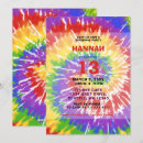 Buscar hippie invitaciones Teñido anudado