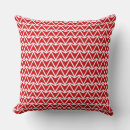 Buscar zigzag rojo cojines Retro