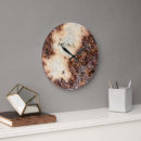 Buscar metal oxidado relojes de pared Marrón