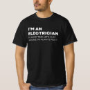 Buscar electricistas divertidos camisetas Trabajo