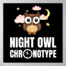 Buscar búho divertido posters Nocturno