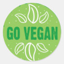 Buscar vegetarianas pegatinas Go vegan