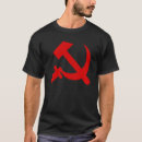 Buscar hoz del martillo camisetas Rojo