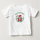 Buscar mi primera navidad bebe camisetas Alegre