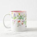 Buscar corazones y flores tazas Acuarela