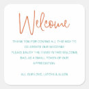 Buscar bienvenida pegatinas Invitados