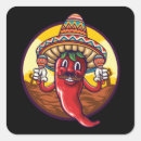 Buscar chili cuadradas pegatinas Mexicano