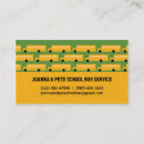 Buscar autobús escolar tarjetas de visita Niños