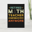 Buscar profesor de matemáticas tarjetas Jubilado