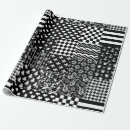 Buscar zigzag blanco y negro papel de regalo Minimalista