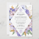 Buscar quinceanera púrpura invitaciones Latina mexicana