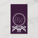 Buscar flourish tarjetas de visita Monograma