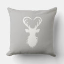 Buscar reno blanco cojines Gris