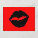 Buscar beso rojo postales Negro