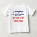 Buscar presidente bebe camisetas Divertido