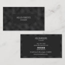 Buscar monocromático tarjetas de visita Negro