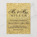 Buscar señora 11x14 invitaciones Oro
