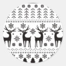 Buscar del reno redondas pegatinas Navidades