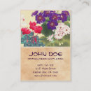 Buscar floral japonés tarjetas de visita Vintage