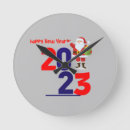Buscar feliz año nuevo relojes de pared Fiesta
