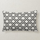 Buscar modelo del quatrefoil cojines Blanco y negro