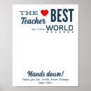 Buscar el mejor profesor posters Apreciación del profesor