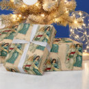 Buscar pergamino papel de regalo Navidad