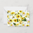 Buscar sunflower tarjetas nota Acuarela