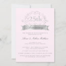 Buscar 25º plata boda aniversario invitaciones Para todos