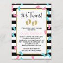 Buscar twins invitaciones baby shower Rosa y azul