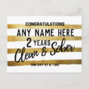 Buscar la sobriedad tarjetas de aniversario 8 º tarjeta