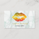 Buscar labios tarjetas de visita Oro