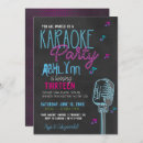 Buscar karaoke invitaciones Moderno