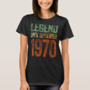 Buscar leyenda desde 1970 camisetas Vintage