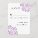 Buscar cordón tarjetas rsvp Morado