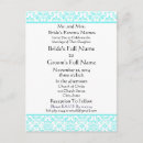Buscar damasco azul y blanco invitaciones Prometida