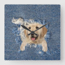 Buscar golden retriever relojes de pared Dog