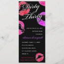 Buscar treinta sucios invitaciones Fiesta