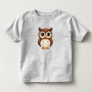 Buscar dibujos animados del búho camisetas Para niños