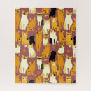 Buscar gatos negros puzzles Patrón de gato