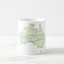 Buscar mapa de australia tazas Australiano