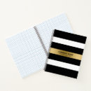 Buscar rayas blancas negras cuadernos Moderno
